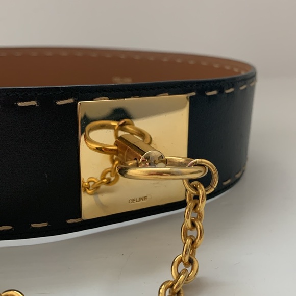 Celine vintage black belt - Picture 2 of 7